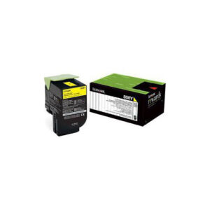 LEXMARK 80C80Y0 YELLOW TONER